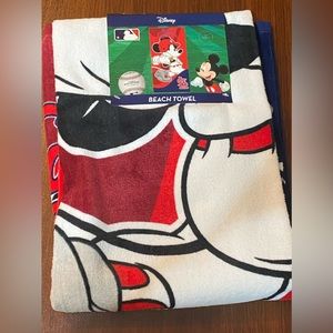 St. Louis Cardinals MLB Disney Baseball Mickey Mouse Beach Towel